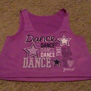 Justice dance crop top 14/16